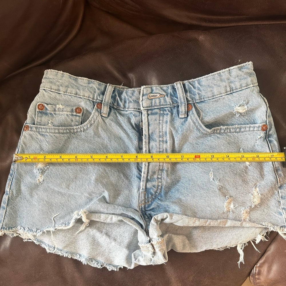 Zara Distressed Shorts EUR 38 US 6